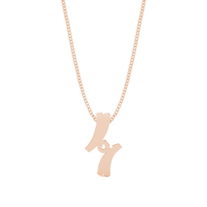 Rose Gold Solitaire Diamond Pendants