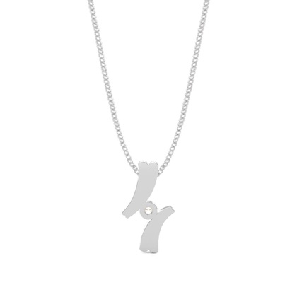 Klassischer Solitär Anhänger in einer Kanalfassung