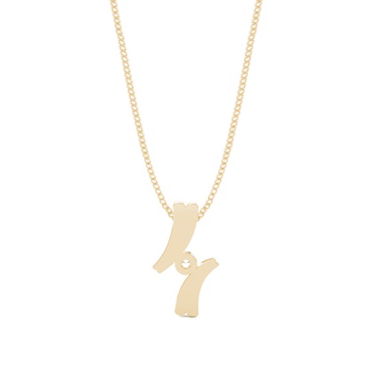 Gelbgold Solitär Anhänger