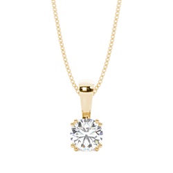 Prong Setting Classic Solitaire Pendant