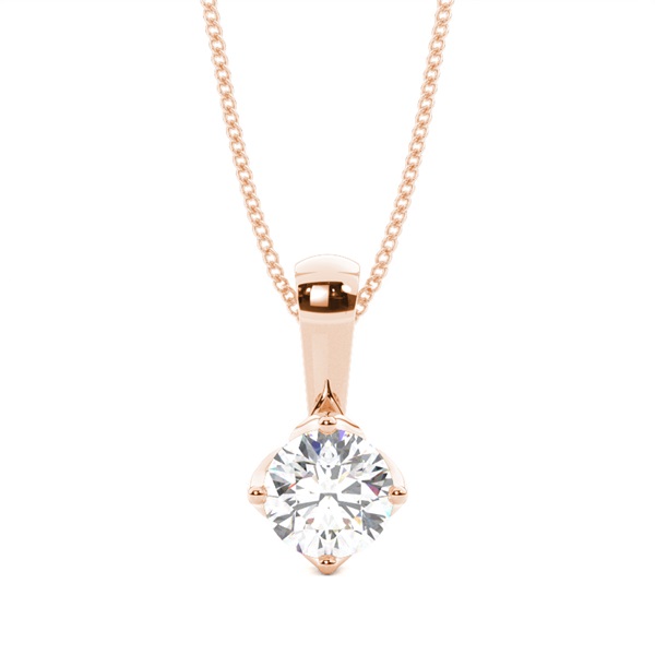 4 Prong Setting Classic Solitaire Pendant