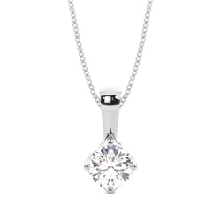 4 Prong Setting Classic Solitaire Pendant