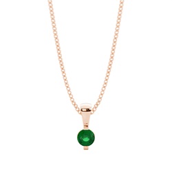 Bar Setting Classic Emerald Pendant