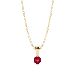 Bar Setting Classic Ruby Pendant