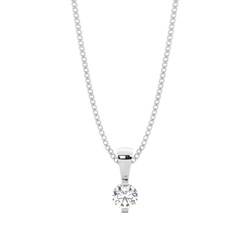 Bar Setting Classic Solitaire Pendant