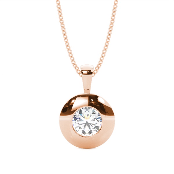 Full Bezel Setting Classic Solitaire Pendant