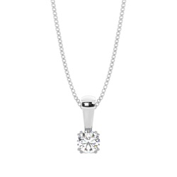 Prong Setting Classic Solitaire Pendant