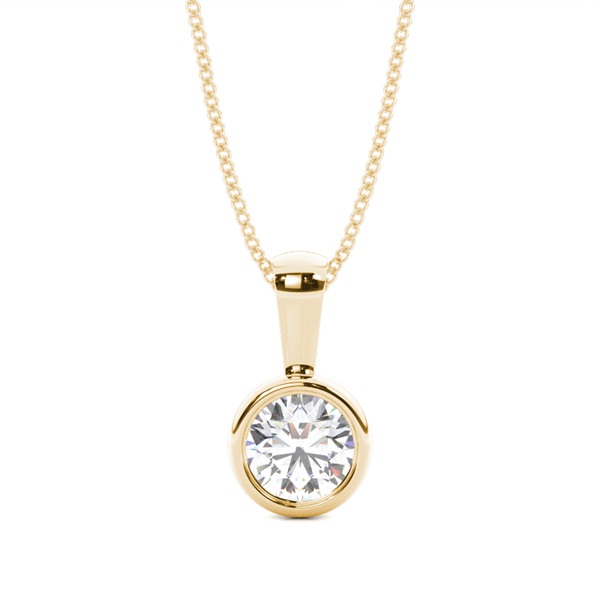 Full Bezel Setting Classic Solitaire Pendant