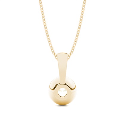 Yellow Gold Solitaire Pendants
