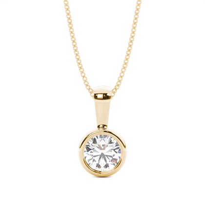 Yellow Gold Diamond Pendants & Necklaces