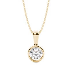 Full Bezel Setting Classic Solitaire Pendant