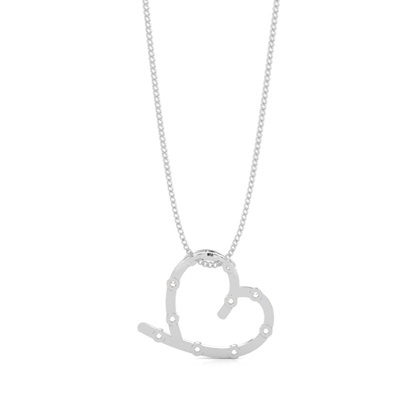 Herz Anhänger in Balkenfassung