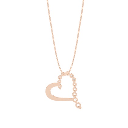 Herz Anhänger in Krappenfassung