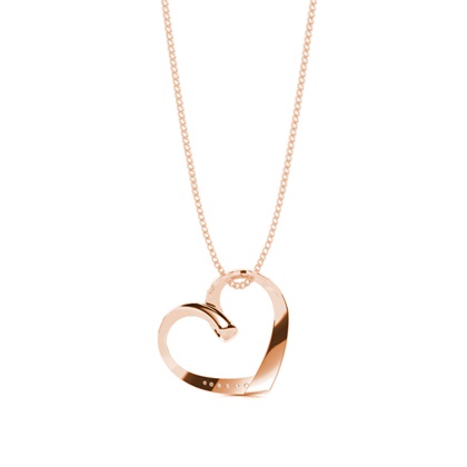 Herz Anhänger in Kanalfassung