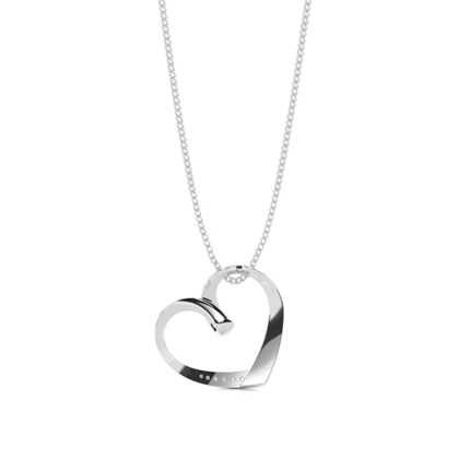 Herz Anhänger in Kanalfassung