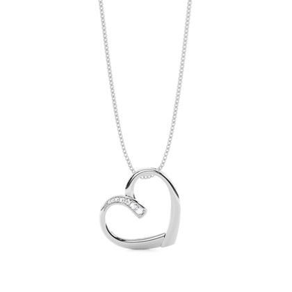 Pave Setting Heart Pendant