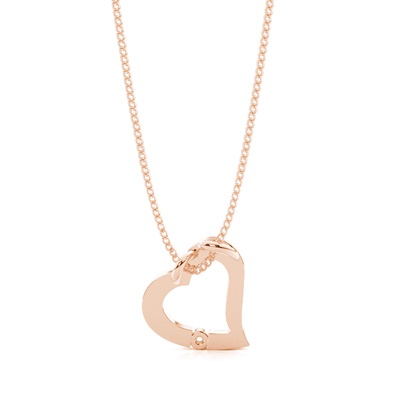 Herz Anhänger in Kanalfassung