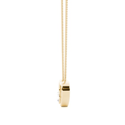 Gelbgold Diamant Anhänger & Halsketten