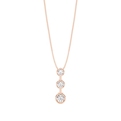 Rose Gold Journey Diamond Pendants