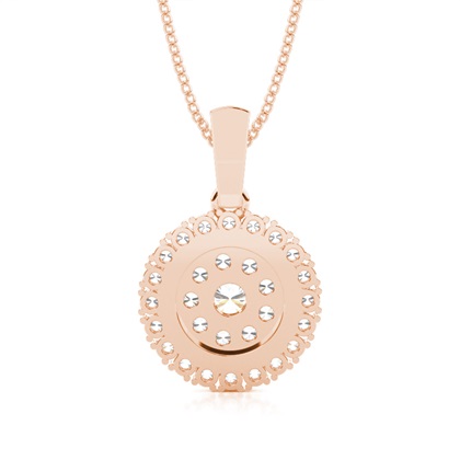 Mehrfachdiamant Anhänger in einer 4er-Krappenfassung