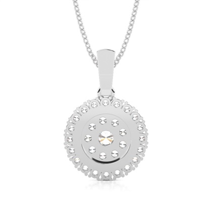 Mehrfachdiamant Anhänger in einer 4er-Krappenfassung