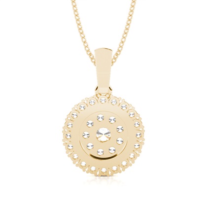 Mehrfachdiamant Anhänger in einer 4er-Krappenfassung