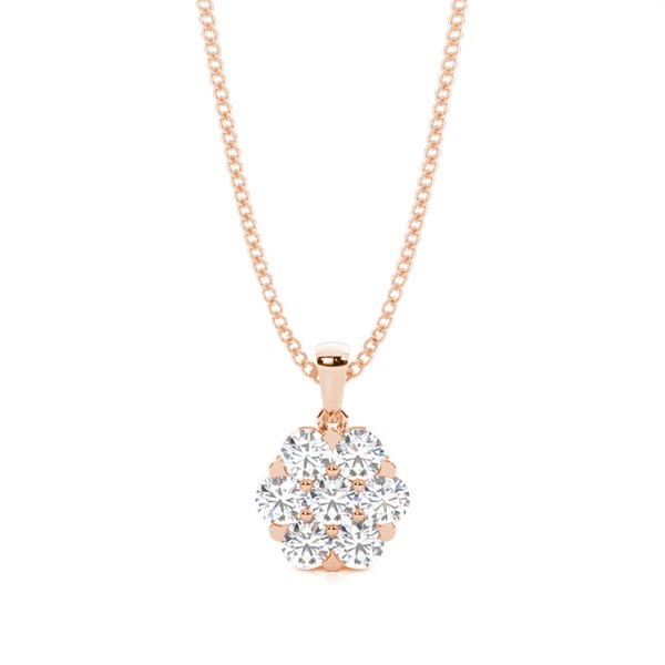 Prong Setting Cluster Pendant