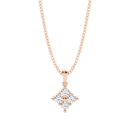 Prong Setting Cluster Pendant