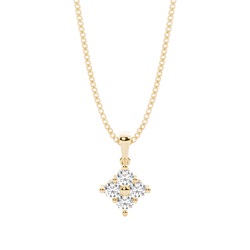 Prong Setting Cluster Pendant