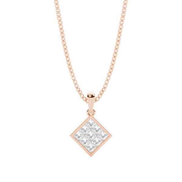 Invisible Setting Cluster Pendant