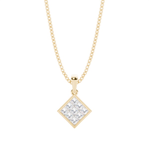 Invisible Setting Cluster Pendant