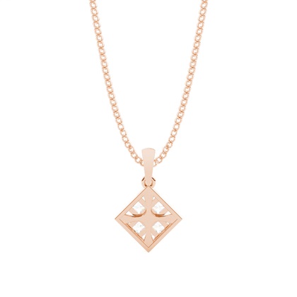 Mehrfachdiamant Anhänger in einer unsichtbaren Fassung