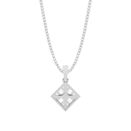 Mehrfachdiamant Anhänger in einer unsichtbaren Fassung