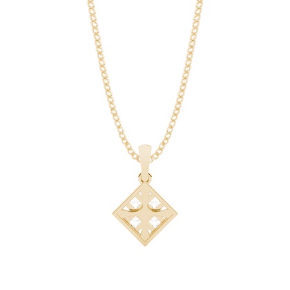 Mehrfachdiamant Anhänger in einer unsichtbaren Fassung