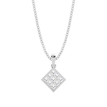 Invisible Setting Cluster Pendant
