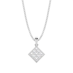 Invisible Setting Cluster Pendant