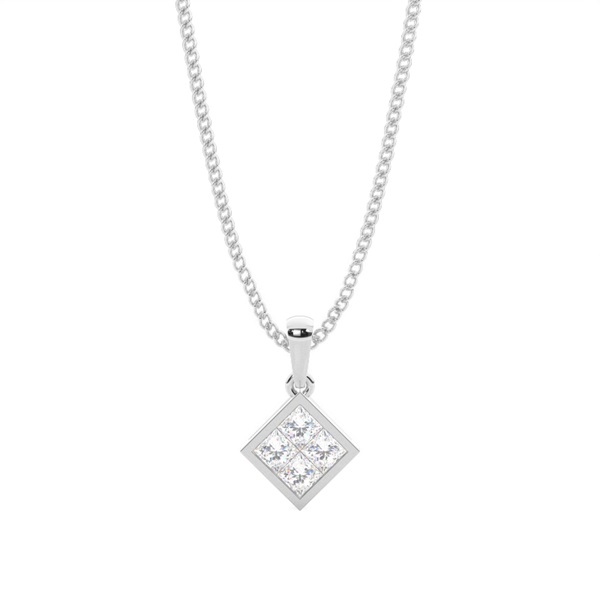 Invisible Setting Cluster Pendant