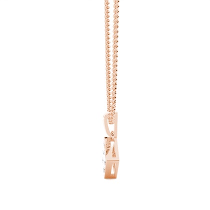 Princess Cut Diamond Pendant Necklaces