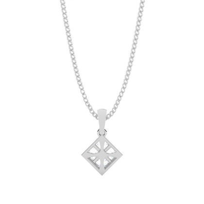 Mehrfachdiamant Anhänger in einer unsichtbaren Fassung