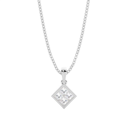 Invisible Setting Cluster Pendant