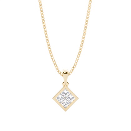Invisible Setting Cluster Pendant