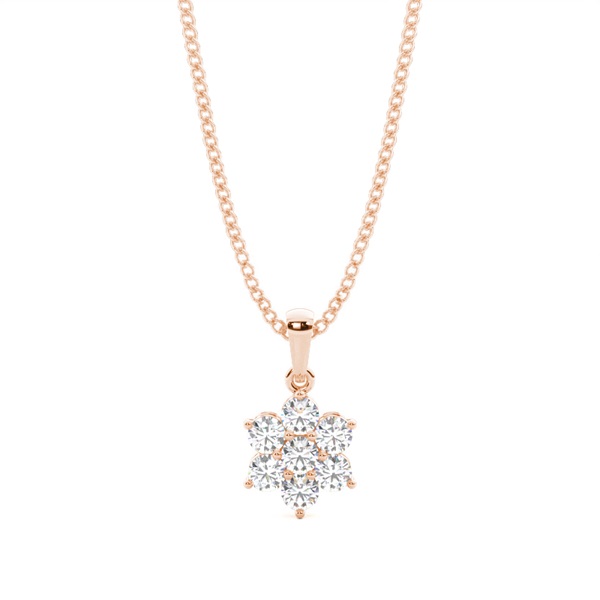 Prong Setting Cluster Pendant