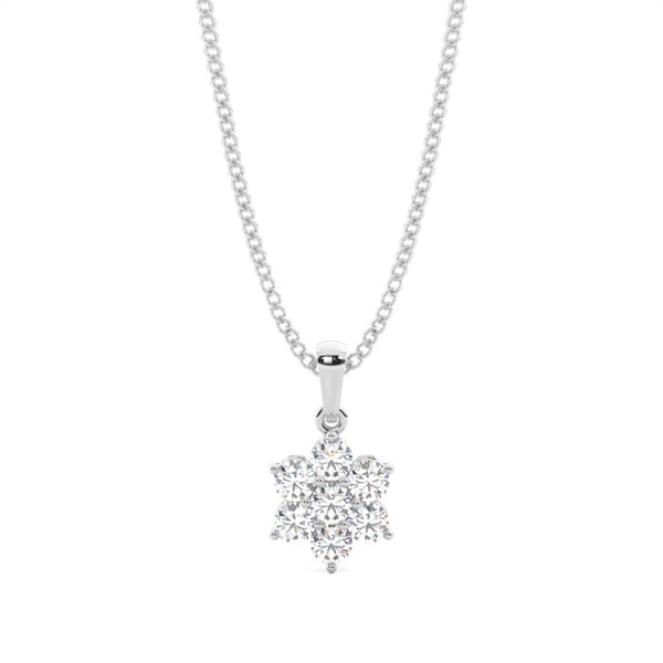 Prong Setting Cluster Pendant