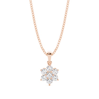 Prong Setting Cluster Pendant