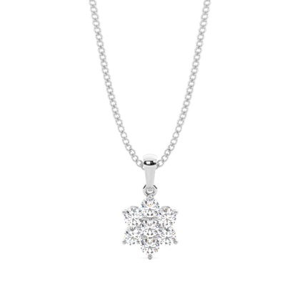 Prong Setting Cluster Pendant