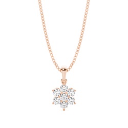 Prong Setting Cluster Pendant