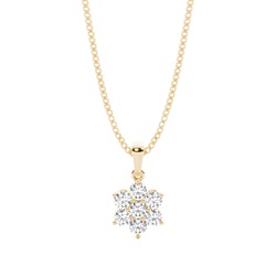 Prong Setting Cluster Pendant