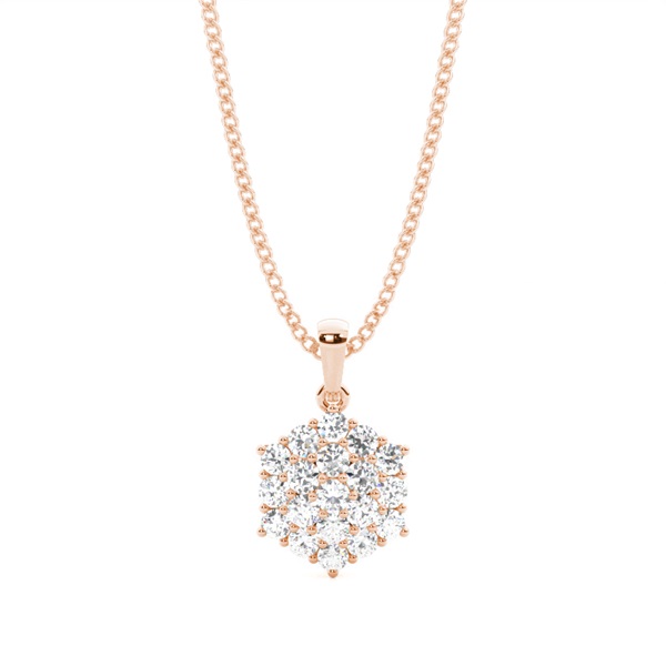Prong Setting Cluster Pendant