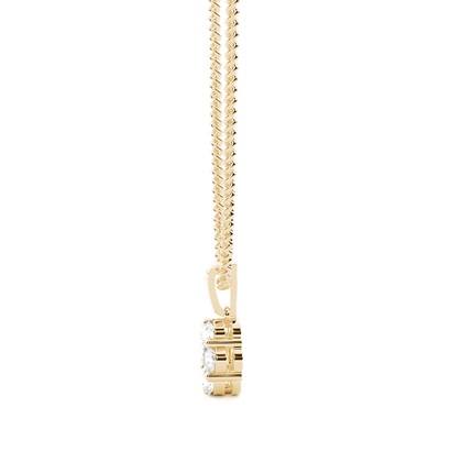 Pressure Setting Black Diamond Cluster Pendant