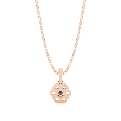 Mehrfachdiamant Schwarze Diamant Anhänger in einer Balkenfassung